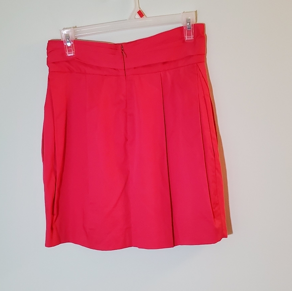 BCBGMAXAZRIA Pink Half Bow Mila The Pleated Skirt - Picture 4 of 11
